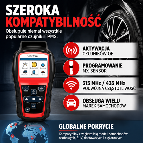 Professional TPMS Tester for Tire Pressure Sensors