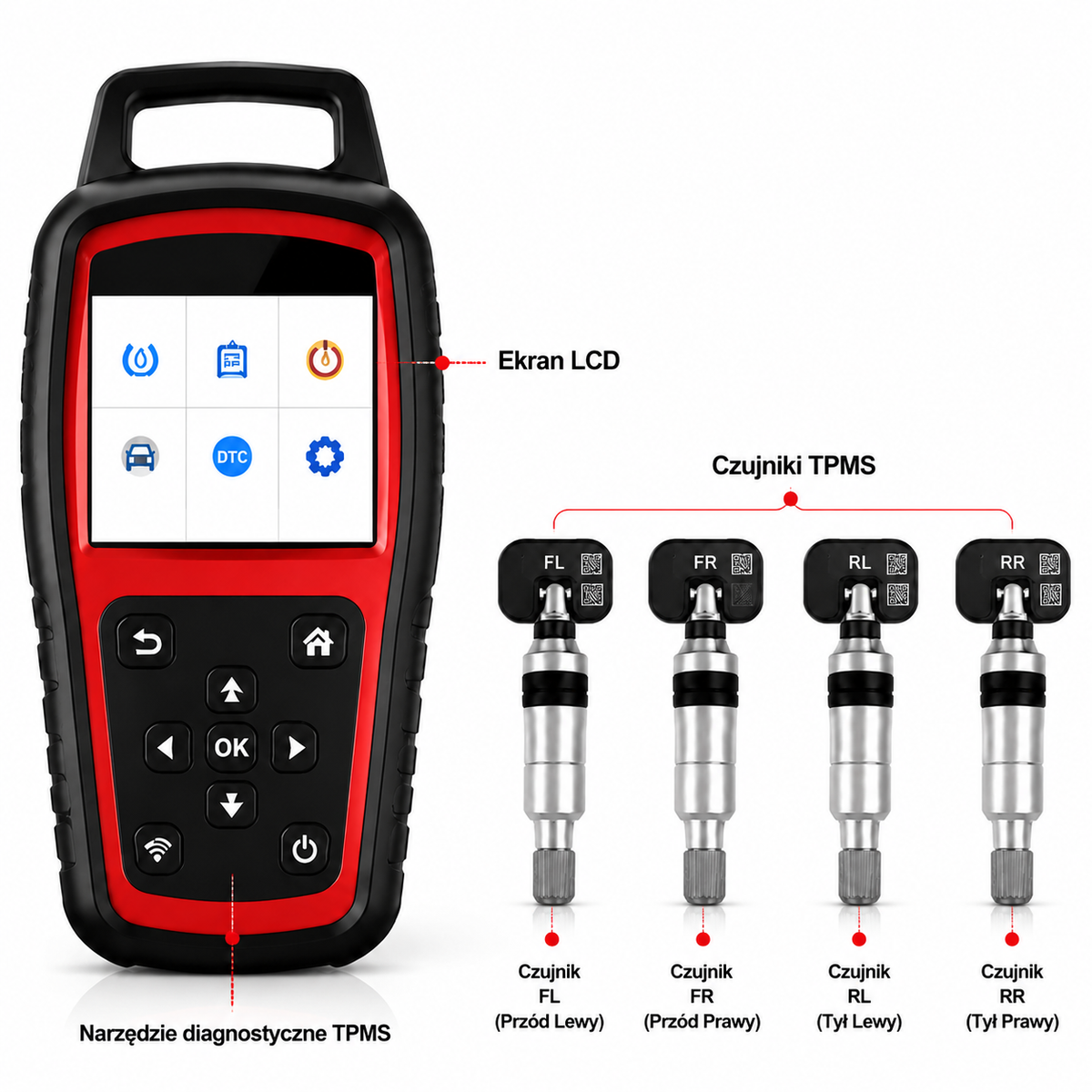 Professional TPMS Tester for Tire Pressure Sensors